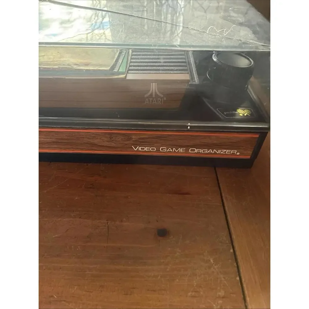 Atari 2600a Console Woodgrain Controller Games & Hartzell Organizer Works